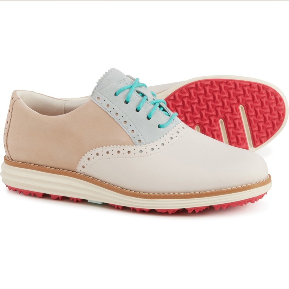COLE HAAN
Leather Original Grand Shortwing Oxford Golf Shoes - Picture 1 of 8